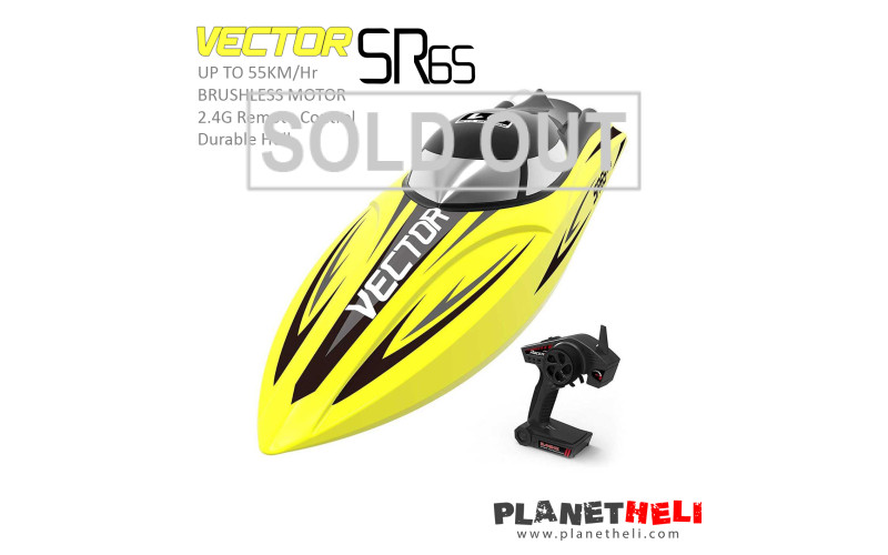 Volantex Vector SR65 65cm 55km/h Brushless High Speed ​​RC Boat - Yellow (ARTR)